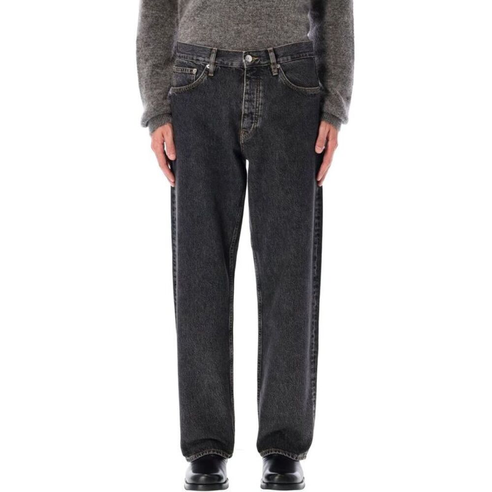 SUNFLOWER Men's Straight Leg Denim Jeans Men BLACK STONE Pants
